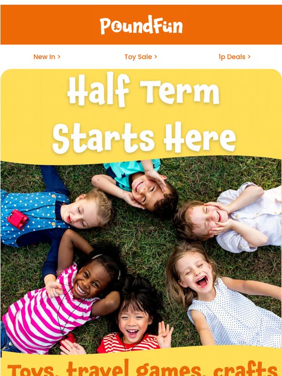 Half term sorted! Outdoor toys up to 80% off RRP