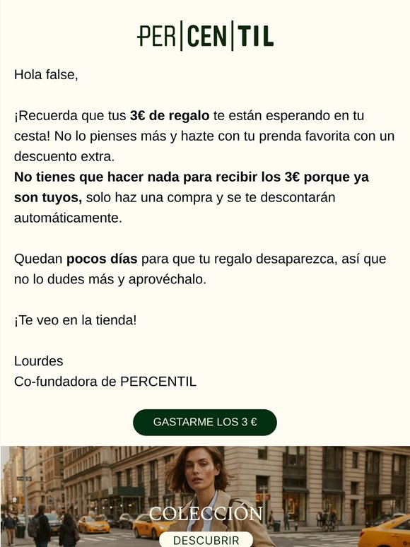 false NO OLVIDES TU REGALO