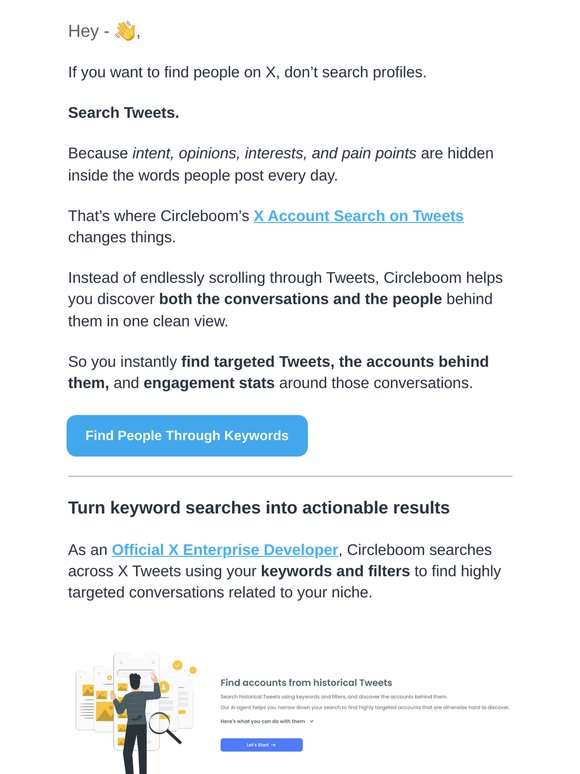 The smartest way to find accounts on X