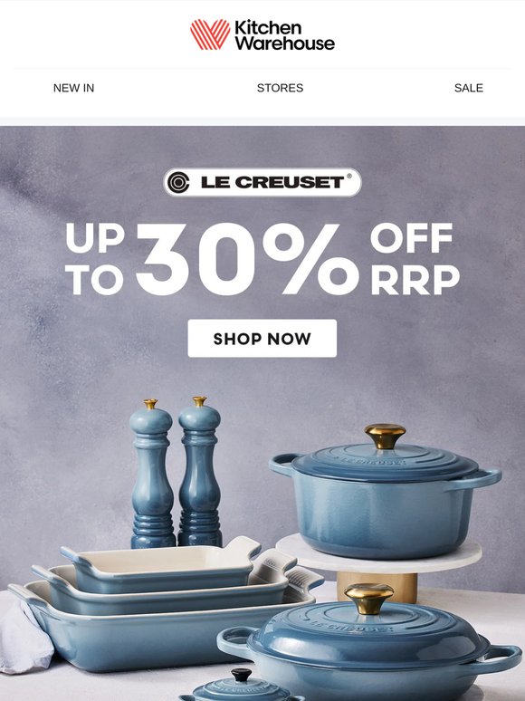 MID YEAR SALE: Up to 30% off RRP Le Creuset