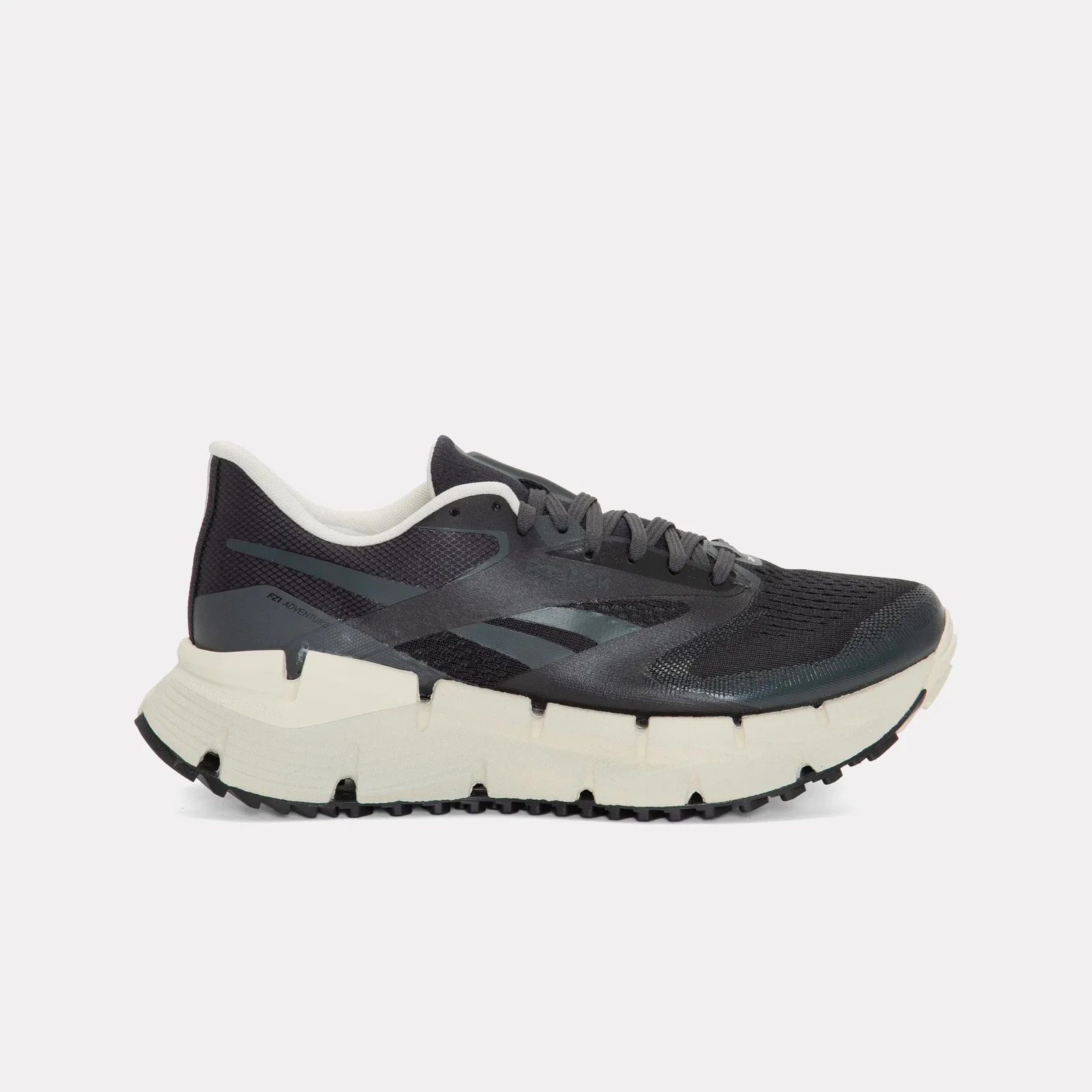 Image of Reebok Footwear Men FloatZig 1 Adventure Shoes BLACK/GREY 6/ALABASTER