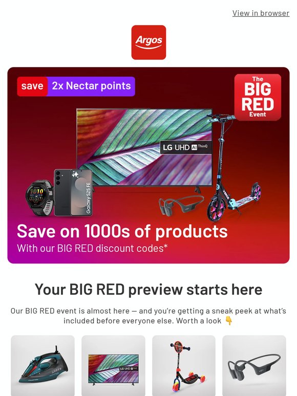 Psst… BIG RED starts soon 🔴👀
