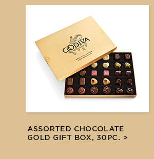 Assorted Chocolate Gold Gift Box, 30pc.