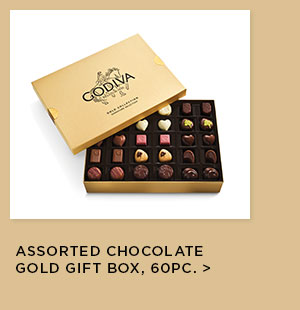 Assorted Chocolate Gold Gift Box, 60pc.