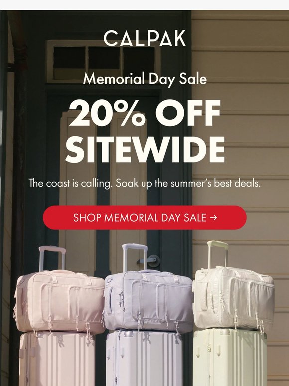 20% Off Everything: Memorial Day Sale
