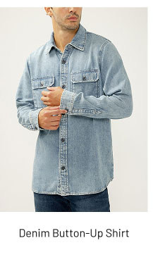 Denim Button-Up Shirt