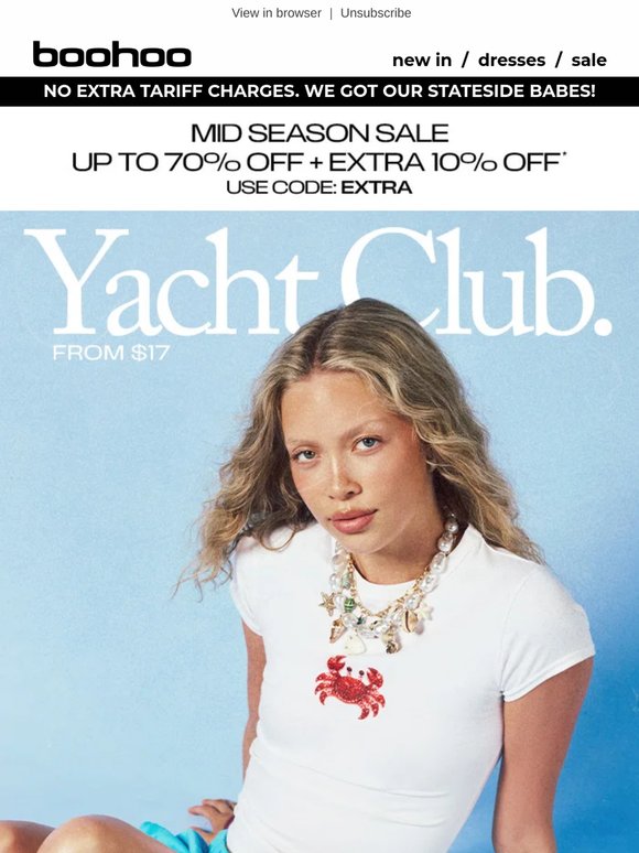 JUST LANDED: YACHT CLUB ⚓️