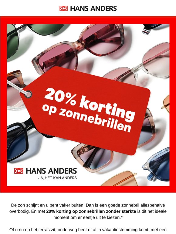 Die 20% wilt u niet missen