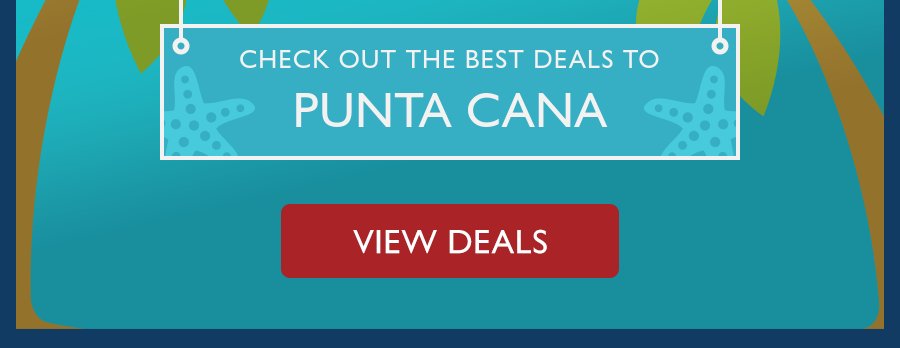 Check out the best deals to Punta Cana. View deals.