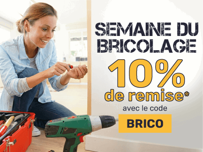 10% de remise avec le code BRICO hors produits déjà remisés