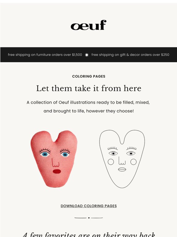 Coloring Pages: Let them take it from here