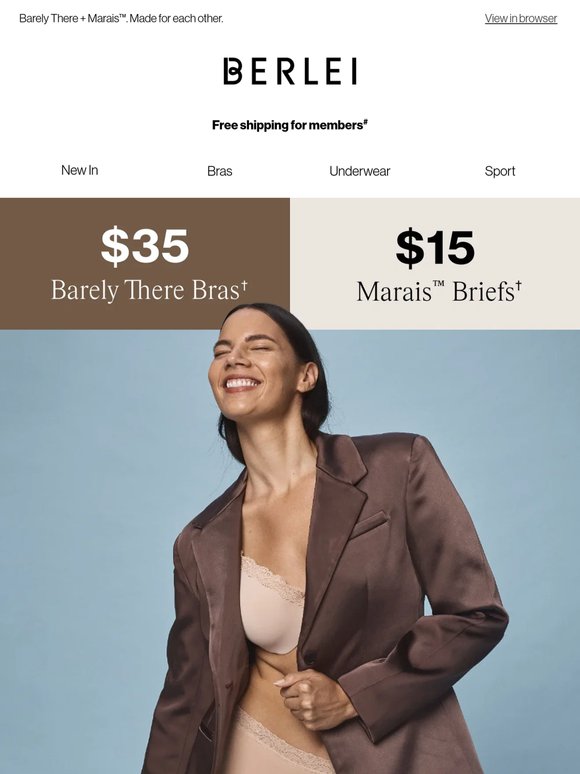 $35 bras. $15 briefs 👏
