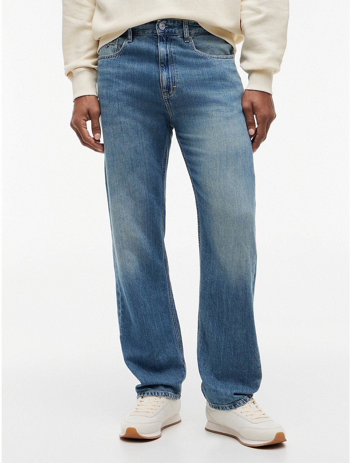 Image of Tommy Jeans Linen-Blend Loose Fit Jean