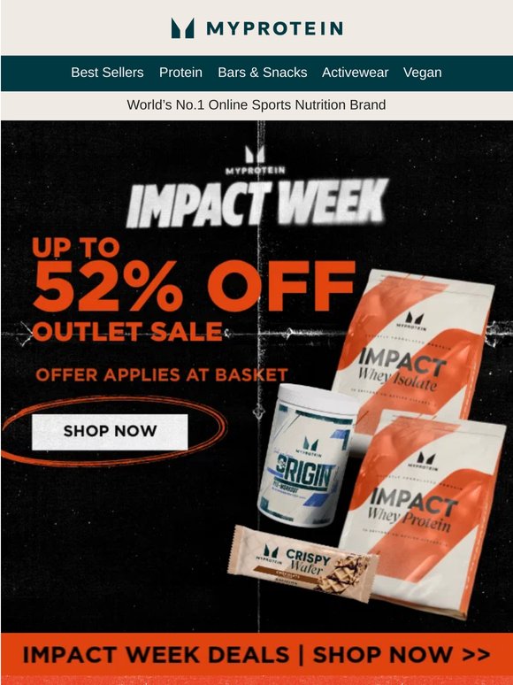 Up to 52% off outlet products — 👉