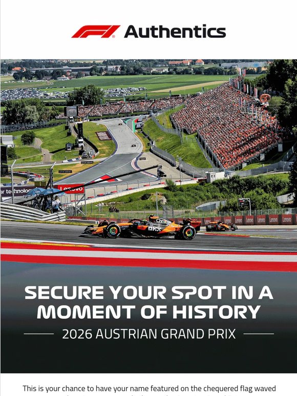 Get Your Name on the Austrian GP Flag