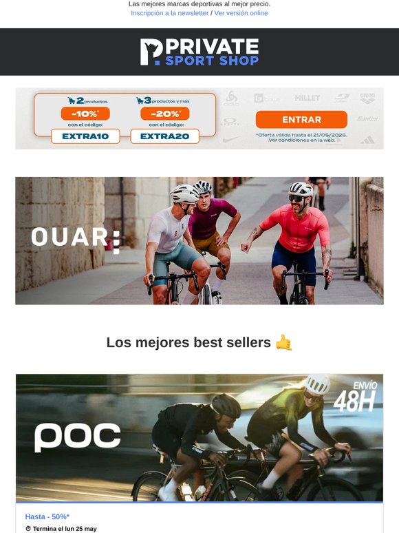 Poc hasta el -50% | Roxy, Airoh, Salsa Bikes, HV Polo Imperial Riding...