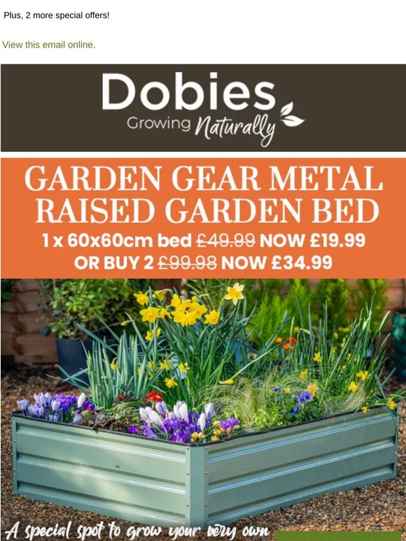 Long-Lasting Metal Raised Beds NOW £19.99