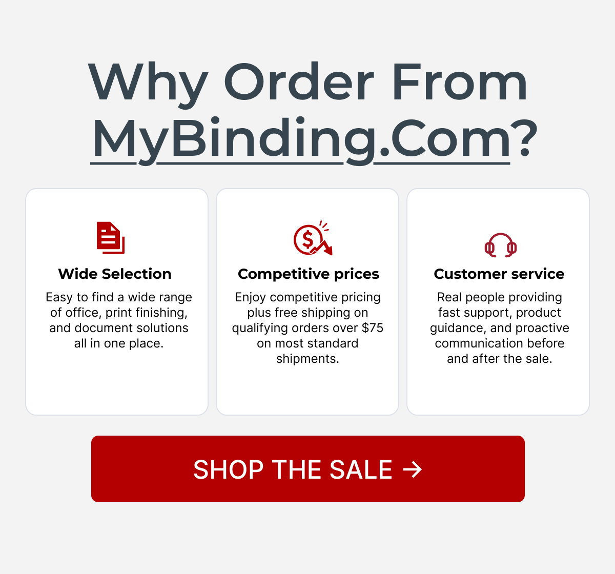 Why Order Now? 