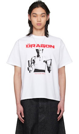 BRUCE LEE x LỰU ĐẠN White Athletic T-shirt