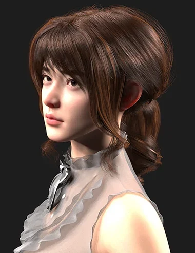 PA Chitose Hair for Genesis 9 Feminine