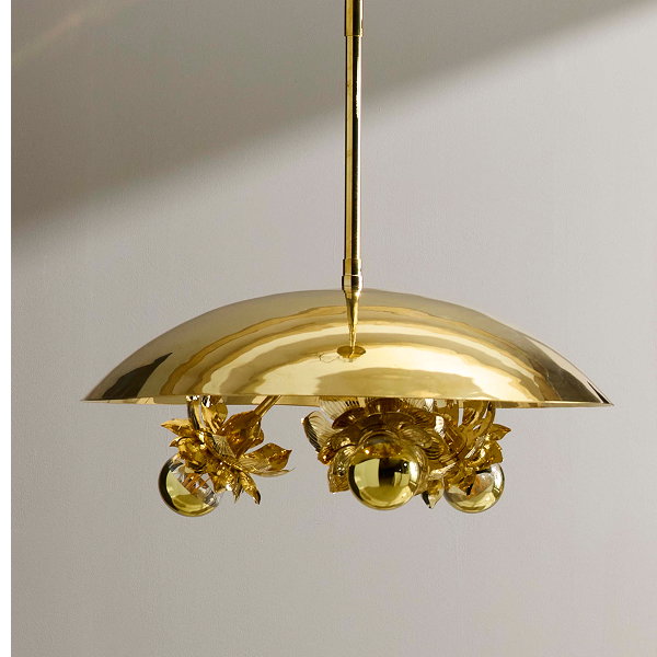 Brass Flower Pendant