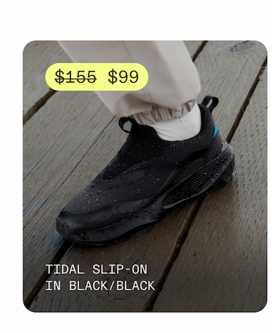 Tidal Slip On Black/Black