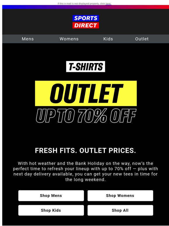 Outlet tees | Up to 70% off