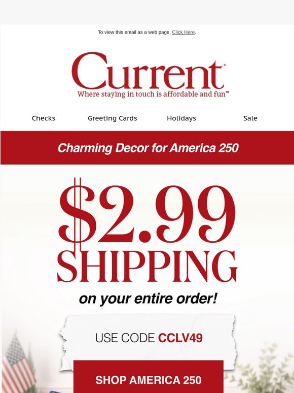 $2.99 Shipping on America 250 Favorites