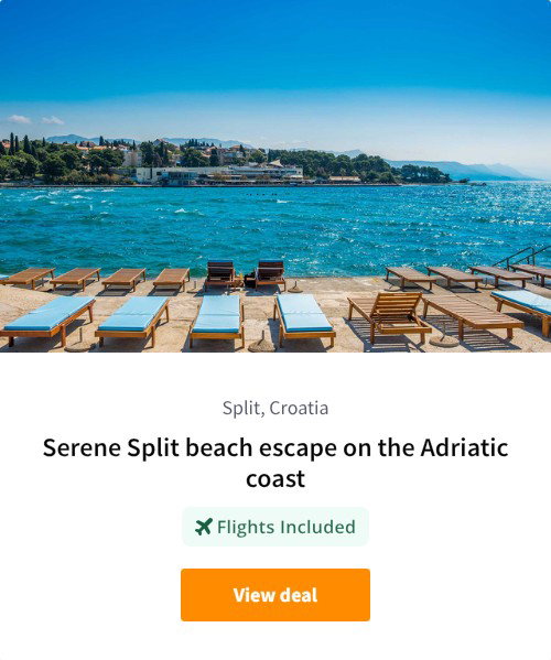 Serene Split beach escape on the Adriatic coast