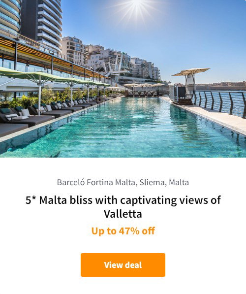 5* Malta bliss with captivating views of Valletta