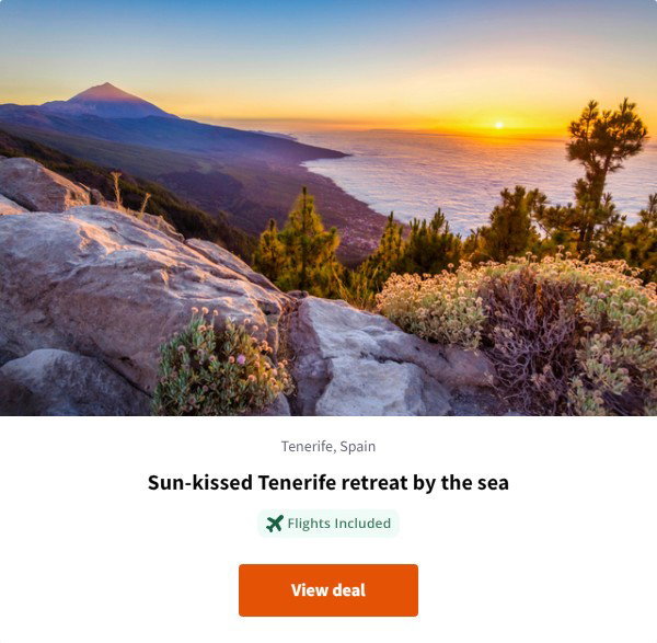 Sun-kissed Tenerife retreat by the sea