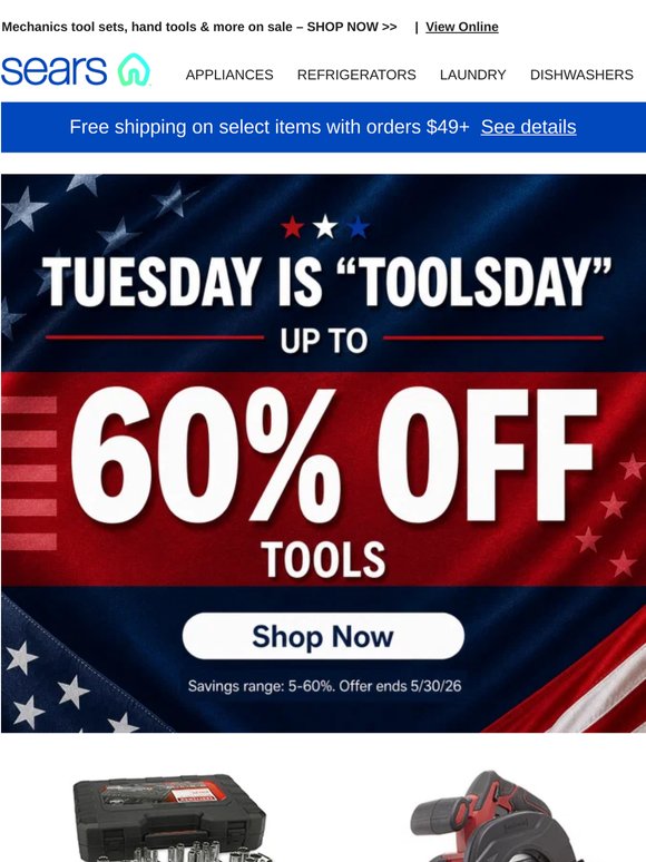 🔧 Happy ToolsDay! Gear up with up to 60% off on tools! 🛠️ Limited time, don't miss out! 🕒