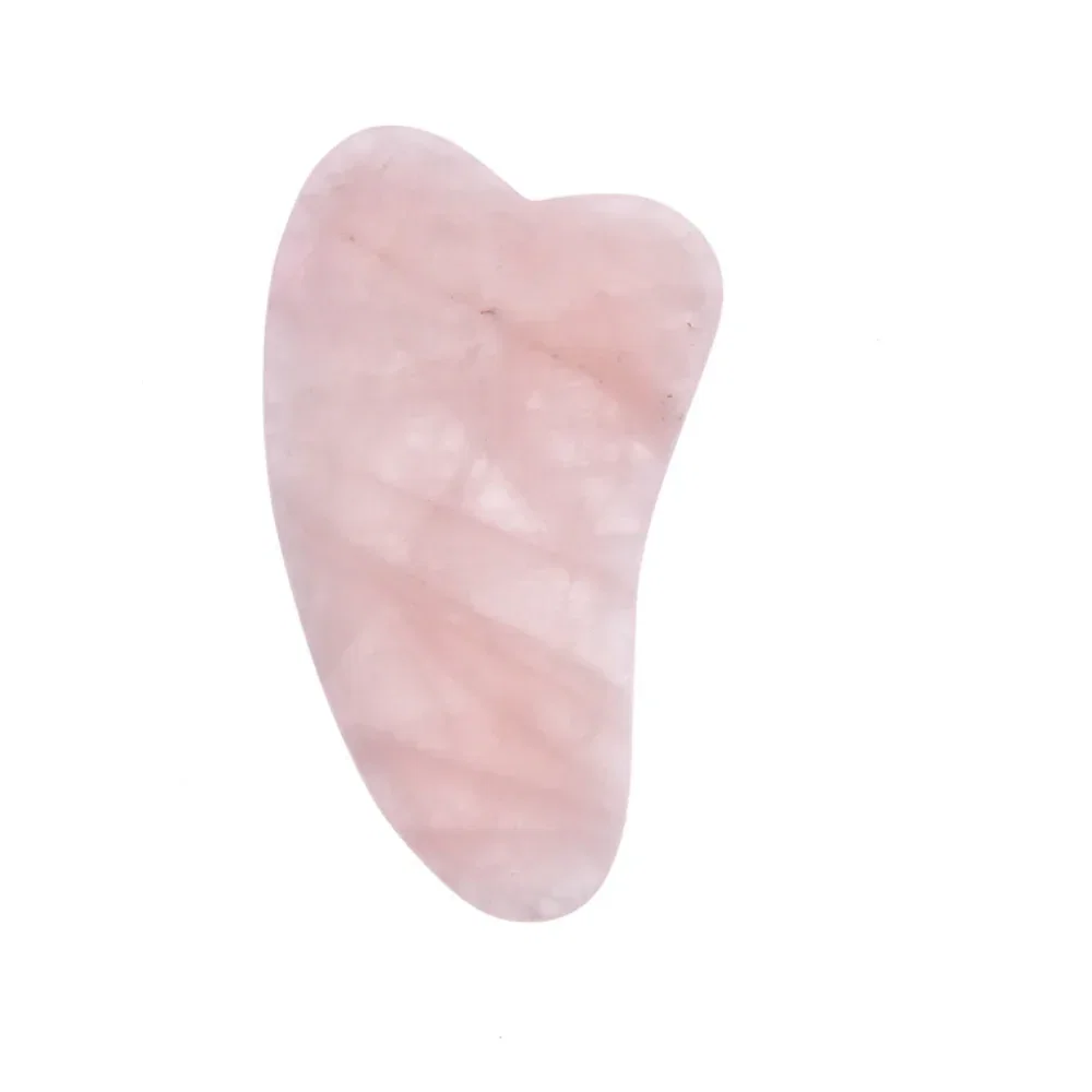 Image of White Lotus Genuine Rose Quartz Gua Sha