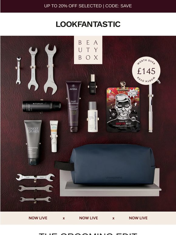 Now Live: The Grooming Edit (Worth over £145)