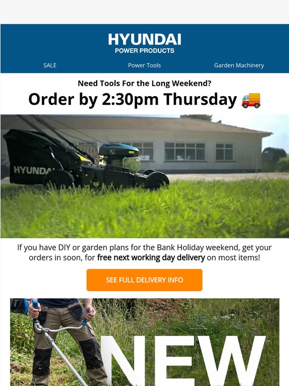🚚 Order Soon For Pre-Bank Holiday Delivery!