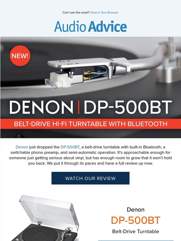 🎶 The Denon DP-500BT Turntable Is Here: Belt-Drive, Bluetooth, and Built to Last