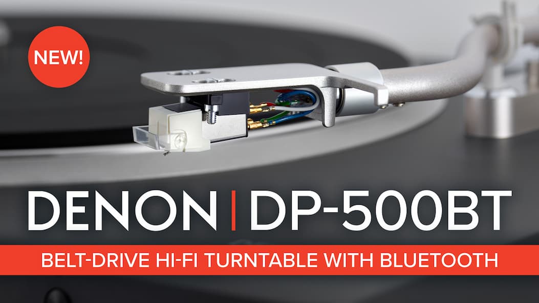 NEW! Denon DP-500BT Belt-Drive Hi-Fi Turntable with Bluetooth