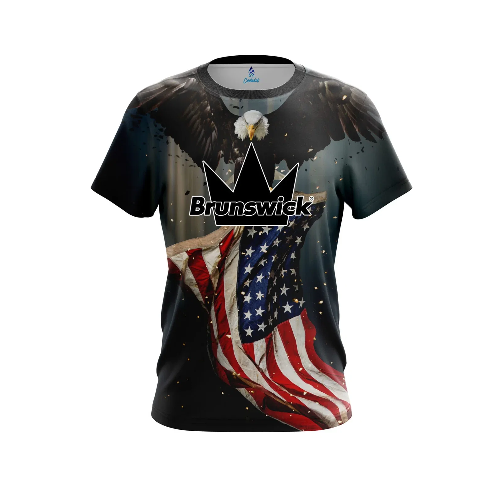Image of Brunswick American Eagle CoolWick Bowling Jersey