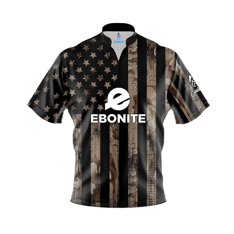 Image of Ebonite Desert Camo Flag Fast Track CoolWick Bowling Jersey