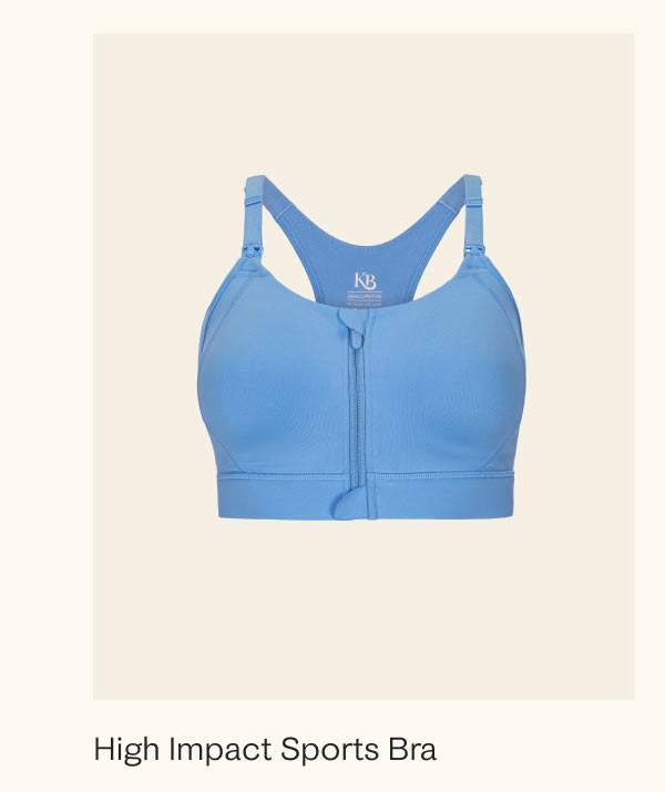 High Impact Sports Bra in Harbor Blue