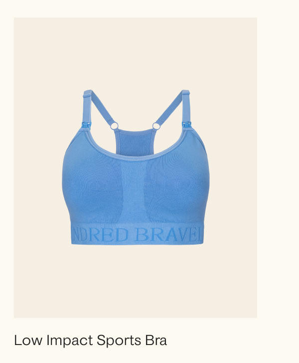 Low Impact Sports Bra in Harbor Blue