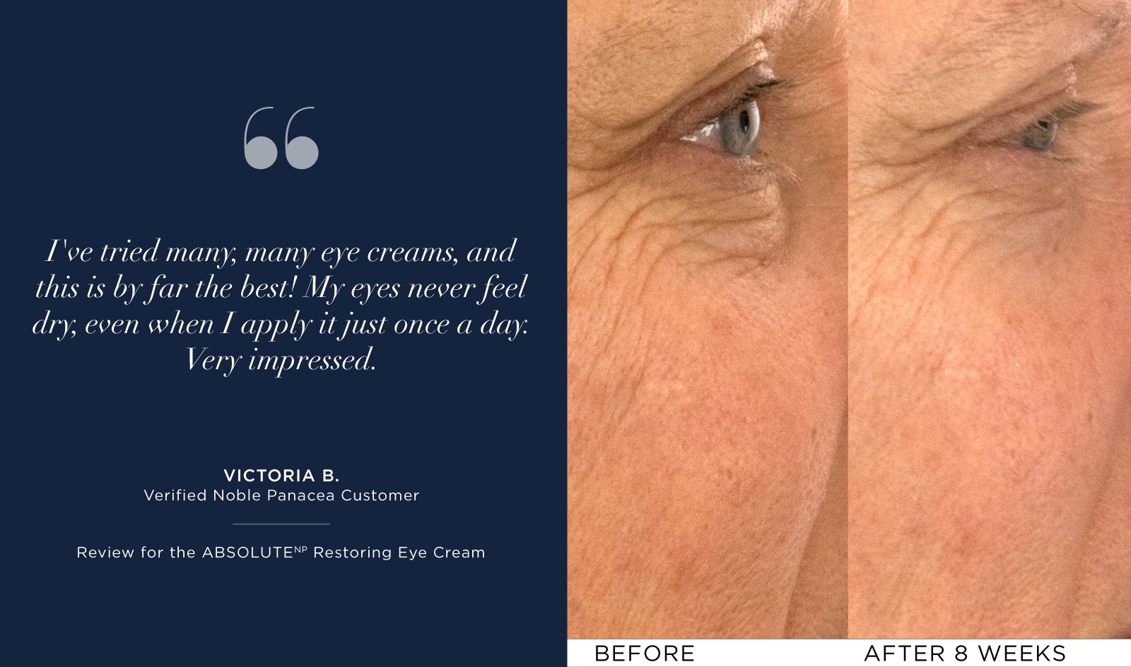 Restoring Eye Cream Results