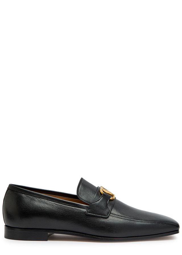 VALENTINO GARAVANI VLogo grained leather loafers
