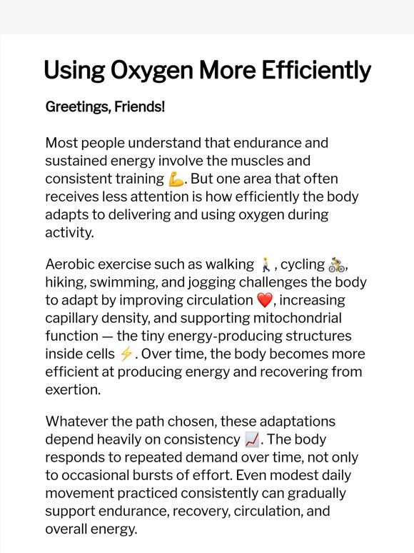 Train Your Body to Use Oxygen Better