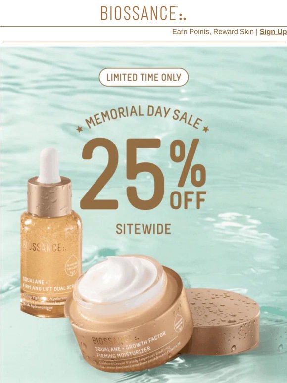 Your skincare MVPs are all 25% off 🏆