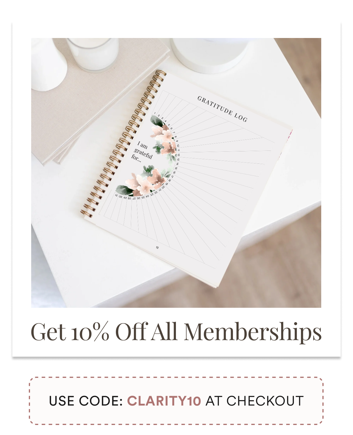 Get 10% off all memberships