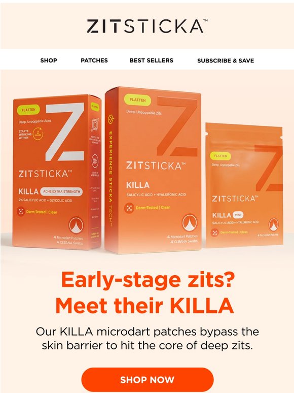 Early-stage zits? Target them right away