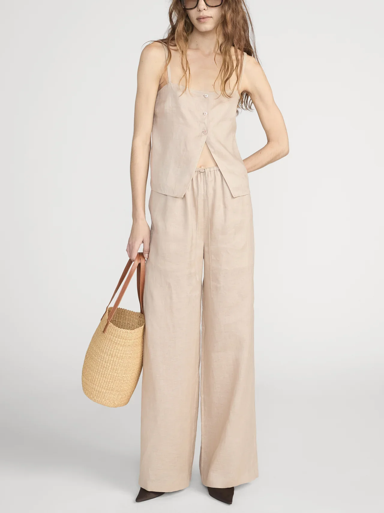 Image of  The Linen Lounge Pant - Flax
