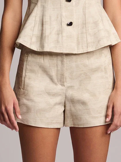 Image of  Lilah Shorts - Camo Print Ivory