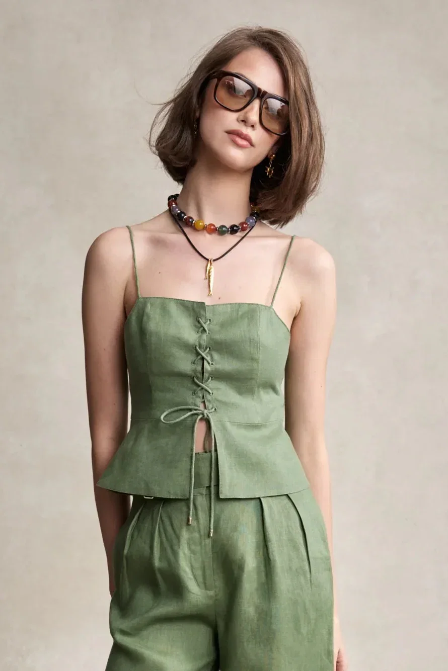 Image of Ophelia Top - Sage
